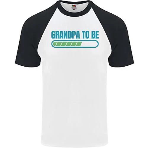 Grandpa to Be Funny New Baby Birth Mens S/S Baseball T-Shirt