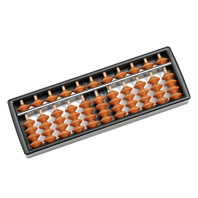 Boulier éducatif En Bois - 10 Rangées De 10 Perles Colorées, Outil D'apprentissage Des Maths Pour Enfants (20x15,5 Cm)