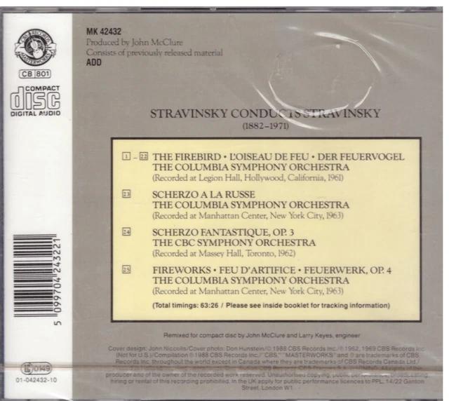 STRAVINSKY: L'UCCELLO DI Fuoco, Scherzo Alla Russa / Igor Stravinsky