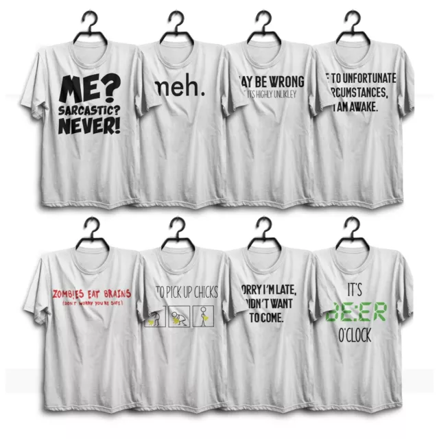 Mens Funny White Tshirt Novelty Joke T-Shirt Shirt Tee Gift For Him Dad Birthday