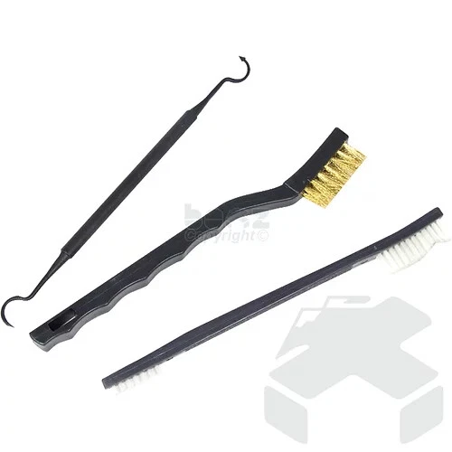 JACK PYKE 3 Piece Gun Brush Set Pistol, Rifle, Shotgun, Cleaning Kit £5.69 PicClick UK