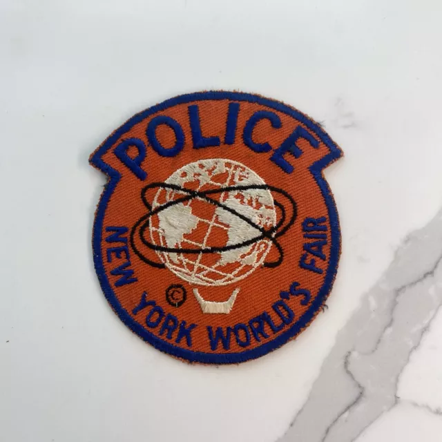 Rare Ny New York Worlds Fair 1964-1965 Police Patch Authentic