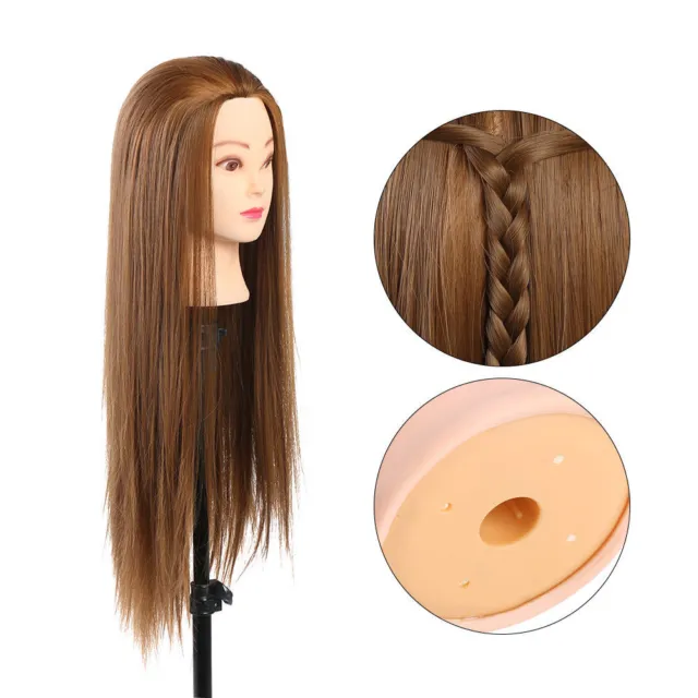 Hairdressing Salon Cosmetology Human Hair Practice Head Mannequin  Tool TO