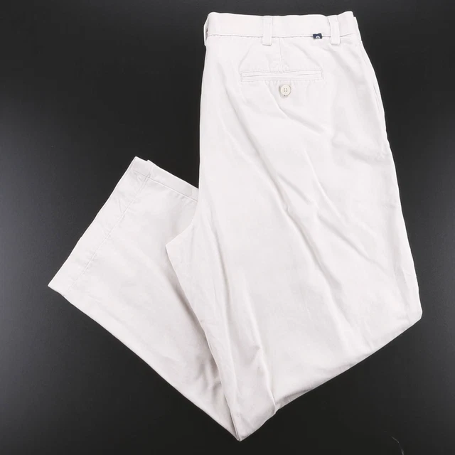 CHAPS pantaloni regolari dritti grigi cotone W40 L30