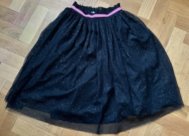 MARKS & SPENCER Black Tulle Skirt BNWT Age 12-13 years RRP £18 Glitter Christmas
