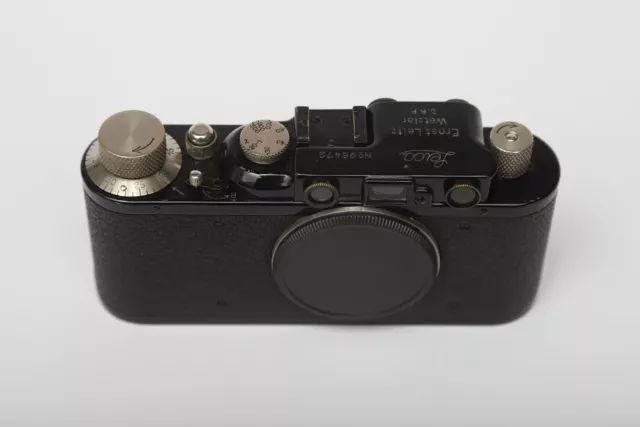 Leitz Leica 2 Couplex "Laque" Black Body + Leica Etrin Case Very Good Condition 2