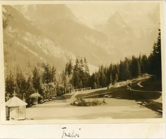 Italia, Trafoi (Südtirol)  Vintage silver print. Vintage Italy.  Tirage argent