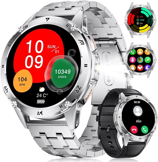 SMARTWATCH UOMO,1.43''AMOLED BATTERIA 530mah Impermeabile IP68 100 ...