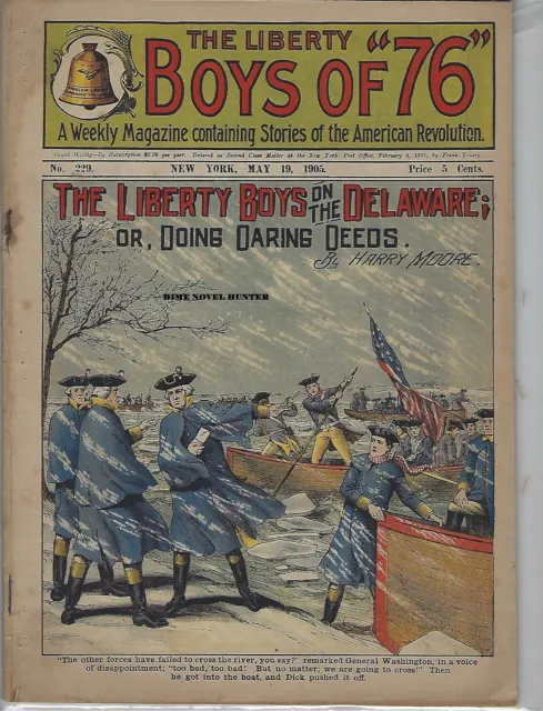 1903 Liberty Boys Of 76 #113 Washington At Valley Forge Frank Tousey Dime Novel