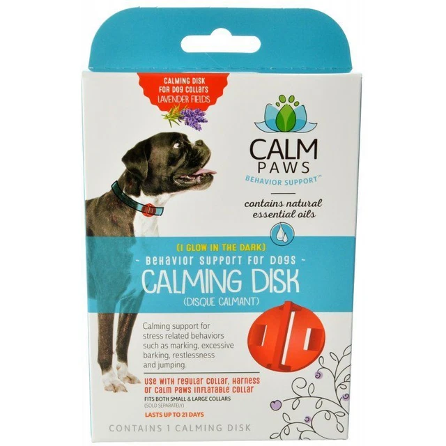 Calm Paws Calmante Disco para Collares para Perro, 1 Count