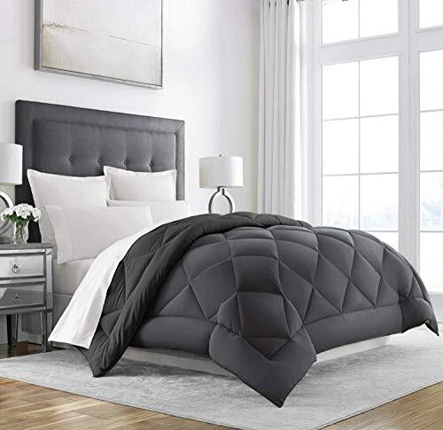 Heavy Comforter Down Warm Full Queen Best Winter Thick Grey Black New Best Qua..