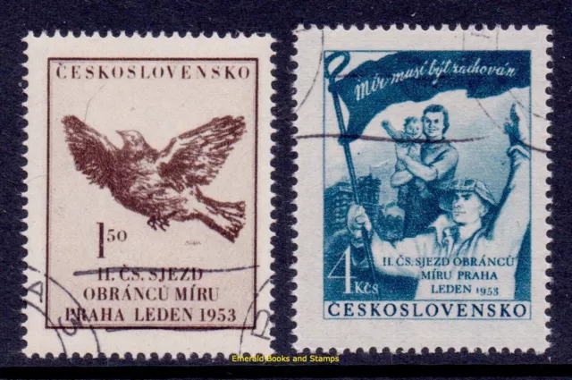 EBS Czechoslovakia 1953 - Peace Congress - Picasso - Michel 776-777 - CTO