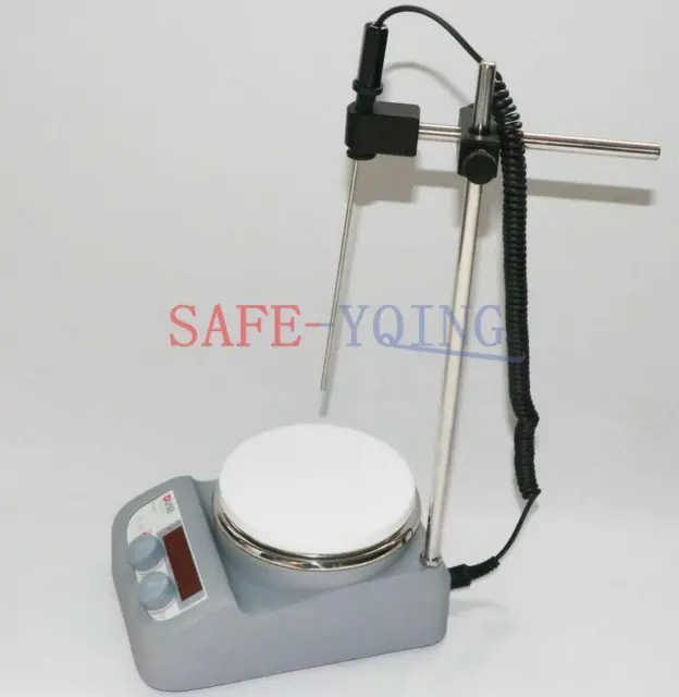 one New 3L Lab Magnetic Stirrer With Heating Plate PT1000-A Temperature Sensor #