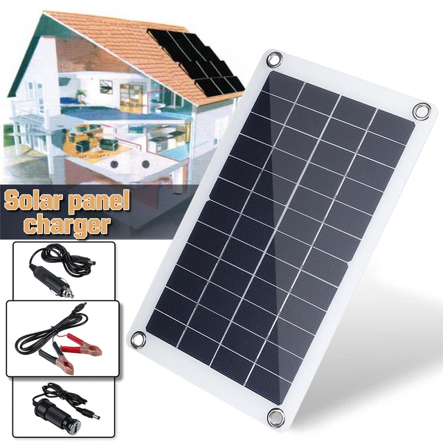 Kit de panneau solaire 300W Chargeur de batterie 12V RV Remorque 30A contrôleur 2