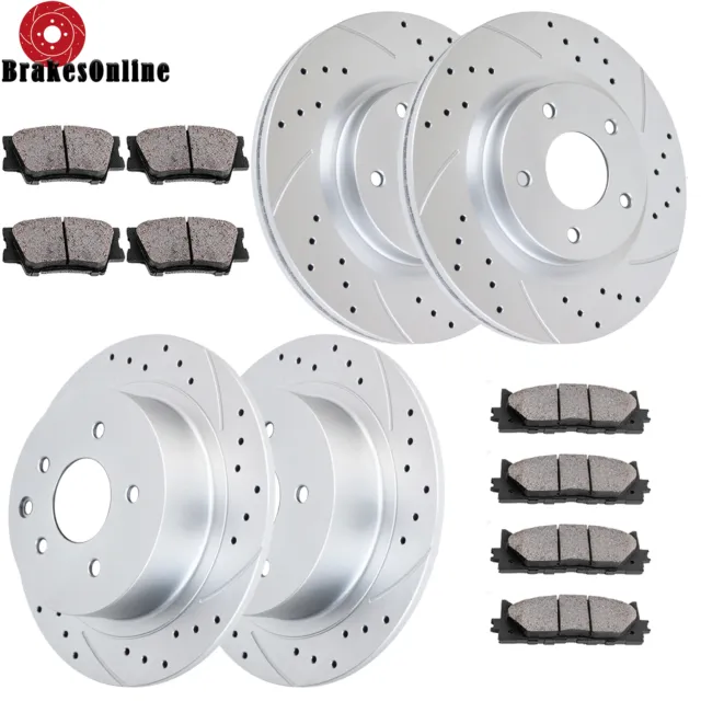 Front Rear Brake Rotors and Brake Pads Kit for Nissan Altima 2013-2017 Brakes