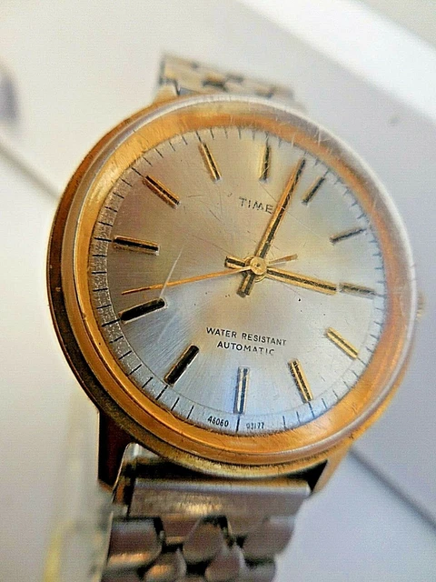 Montre Vintage TIMEX AUTOMATIQUE Homme - Années 70, Fonctionnelle, Boîtier Doré