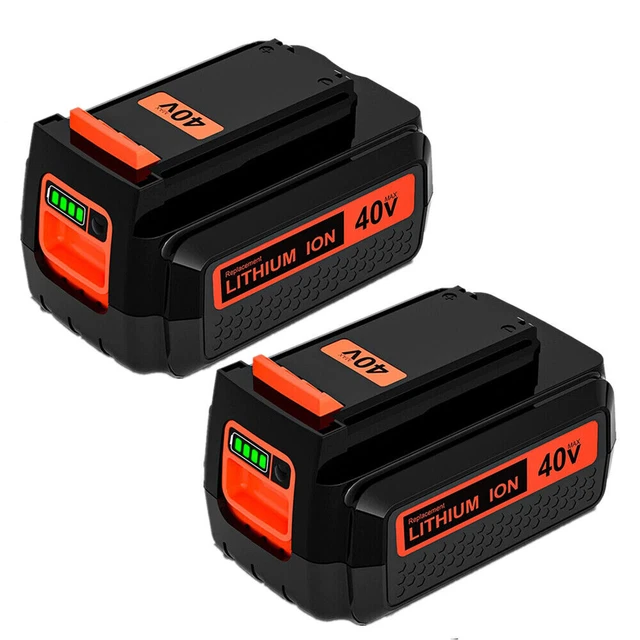 2Pack For Black+Decker 40V 4.0Ah 40 Volt Max Lithium LBXR36 LBX2040 Battery Tool