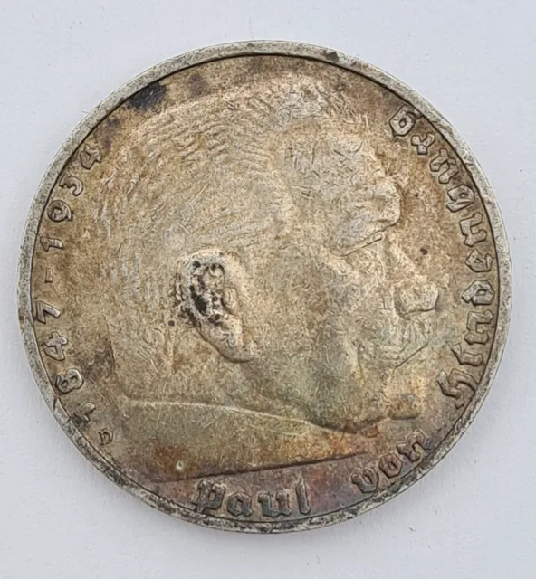 Gemany 5 Mark 1936 A Silver Coin