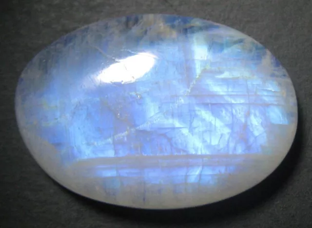 38.20 Cts Natural Rainbow Moonstone Oval Loose Semi Precious Cabochon D 668