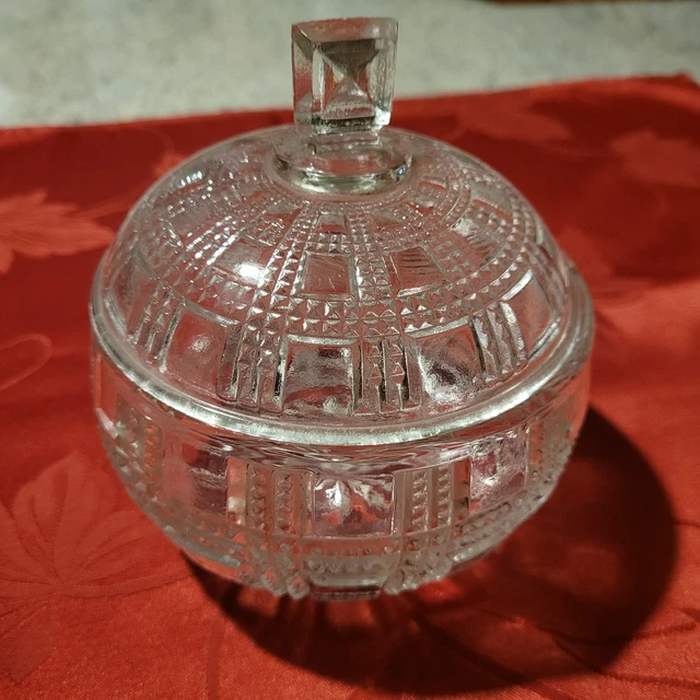 Bonbonnière Ancienne En Cristal Et Bronze - France (Début XXe, Bon état)