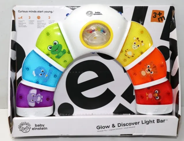 Baby Einstein, Glow & Discover Light Bar,Babyspielzeug mit Lichtern und Musik,EN