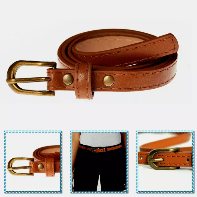 Cintura marrone bambina cintura vita bambini carina nuova taglia 10 (29-30 pollici) marrone chiaro dup