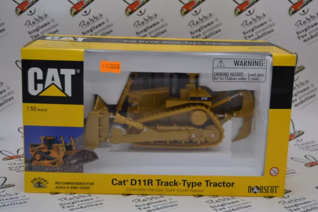 Die Cast Bewegung Terra " Cat D11R Track - Type Tractor " NORSCOT 1/50 (55025)