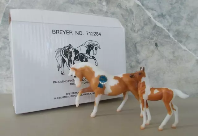 2019 Breyer Vintage Club Stablemates Misty & Stormy QH Mare Standing Foal 500 Pc