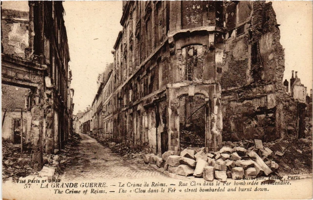 CPA AK Militaire - Reims - Ruines (698217)
