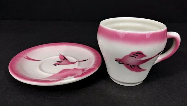 SYRACUSE CHINA Milwaukee Road CM&StP Railroad "TRAVELLER" Pattern Cup & Saucer 3