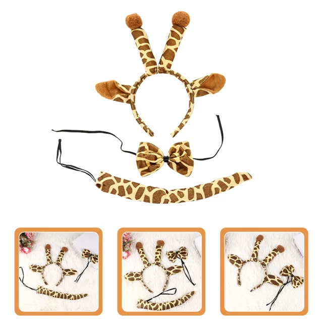 Tessuto fascia per giraffa bambino e coda corna orecchie pneumatici per capelli