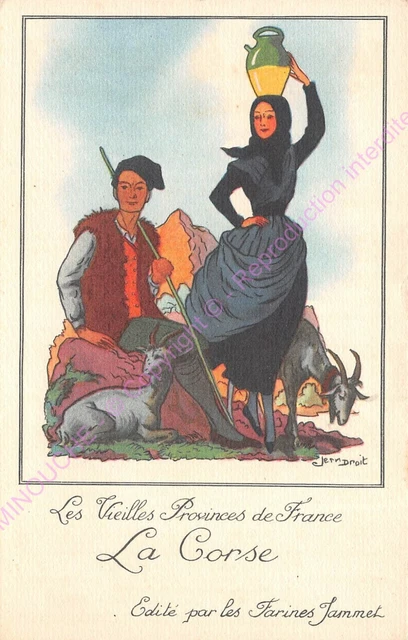 CPA Les Vieilles Provinces of France Corsica All Flours Jackson
