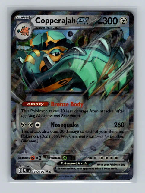Pokemon Copperajah ex 150/193 Paldea Evolved Double Rare Holo NM