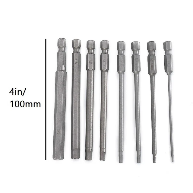 Brocas hexagonales interiores destornillador broca llave de tornillo eléctrica