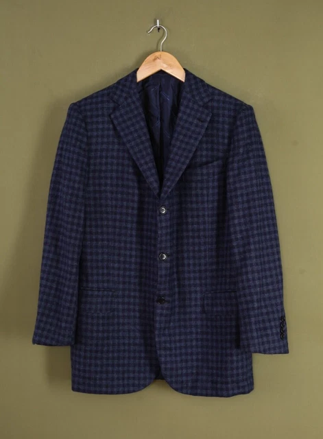 Mens KITON VICUNA Napoli Blazer Tailored Jacket Coat Cashmere Silk Size 40 50 Mens KITON VICUNA Napoli Blazer Tailored Jacket Coat Cashmere Silk Size 40 50