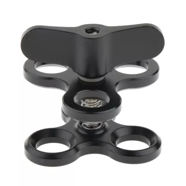 Butterfly Diving Clamp Triple Ball Joint Arm Mount Adapter for   Light
