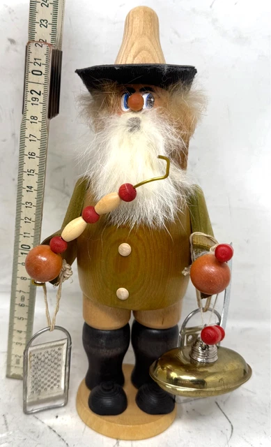 KWO German Incense Smoker - Forest Ranger Design, 7 Inch (17 Cm) Handmade Wooden Christmas Decor