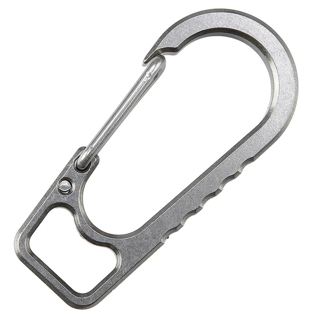 Portable Titanium Alloy Keychain Carabiner Keeps Keys Organized and Accessible