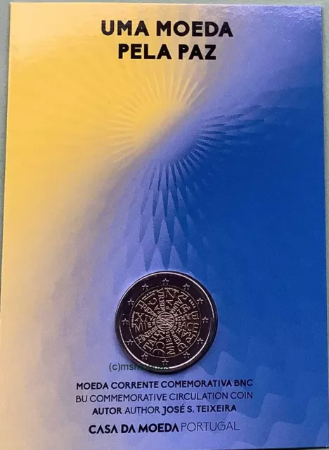 Portugal 2 Euro CoinCard 2023 Friede peace paz Off Coin Set BU Gedenkmünze