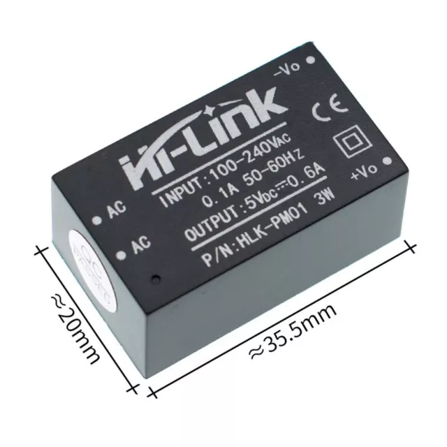 HLK-PM12 AC à DC Buck Step Down Converter Module d'alimentation électrique 3