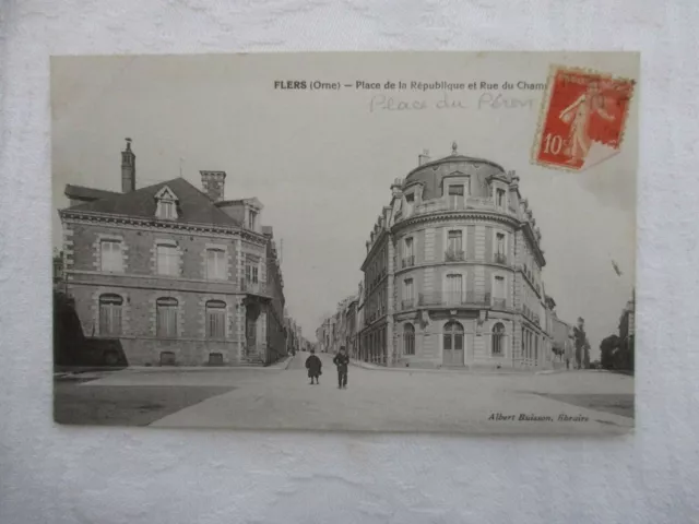 Cpa Orne 61 Flers Place De La Republique Et Rue Du Cham?
