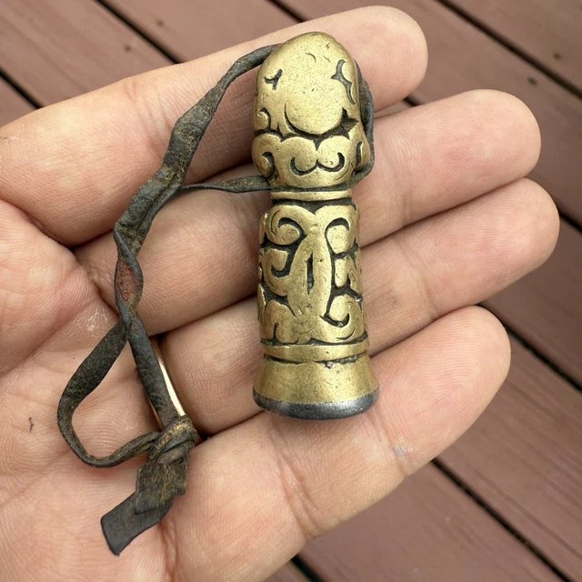 ANTIQUE OLD TIBETAN Chinese thogchag Sky Iron Buddhist Monastery