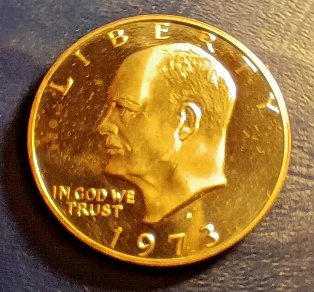 1973-S Clad Proof Eisenhower Dollar