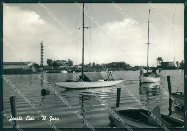 Venezia Jesolo Lido di Faro PIEGHINA Foto FG cartolina ZK3324