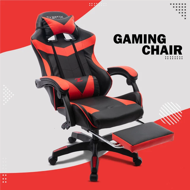 HEIGHT ADJUSTABLE RECLINER Swivel Ergonomic Office PC Gaming Chair with