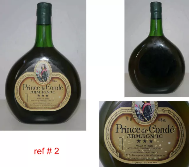 Rare bouteille Armagnac ancienne « Prince de Condé » années 70's / 80's (#2