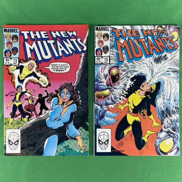 New Mutants Vol. 1  #13 #15 VF 1984 Marvel Chris Claremont Mandrake