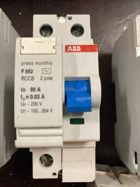 ABB F662 AC 80/0,3A Residual Current Circuit Breaker 2P 80 A RCCB 2 Pole 80Amp