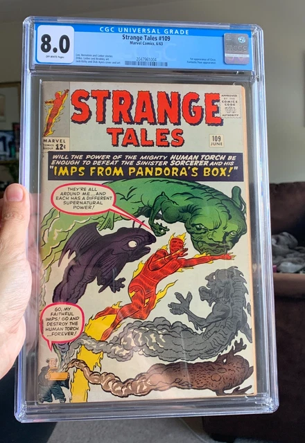 Strange Tales 109. CGC 8.0. OWP. 1st Circe (Sersi) Eternals. Marvel Comics.