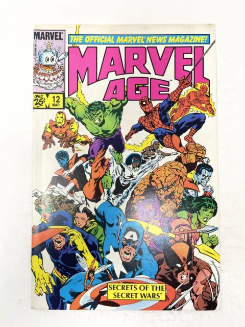 Marvel Age #12 1st App Of Spider-Man In Black Suit Costume (1984) MCU Comics